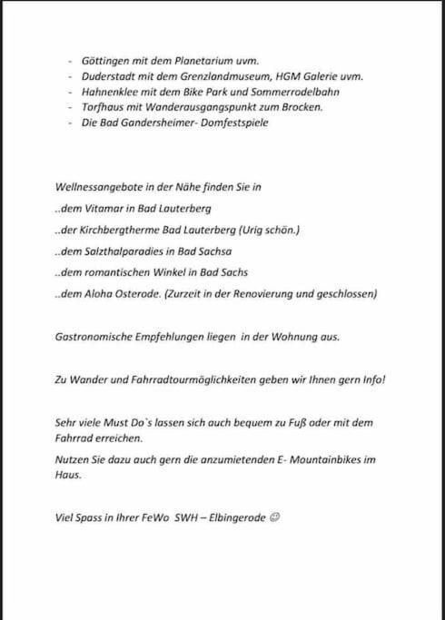Ferienwohnung Sued - West Harz Mit Sauna E-Bikes Vorhanden! Horden am Harz Exterior foto